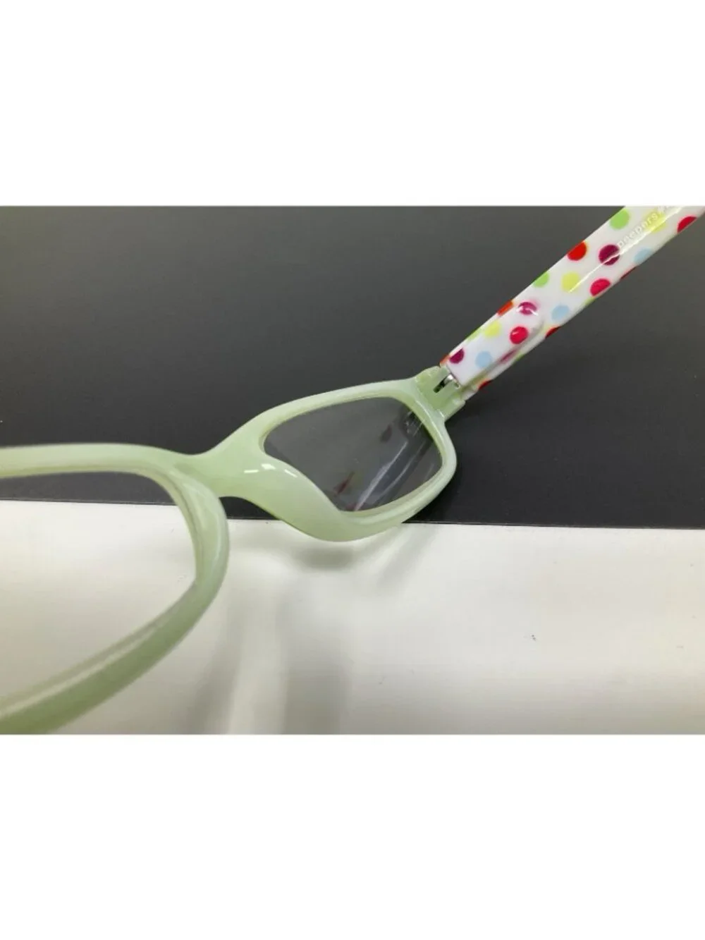 Peepers 491 Rectangle Green Reading Glasses Power +1.75